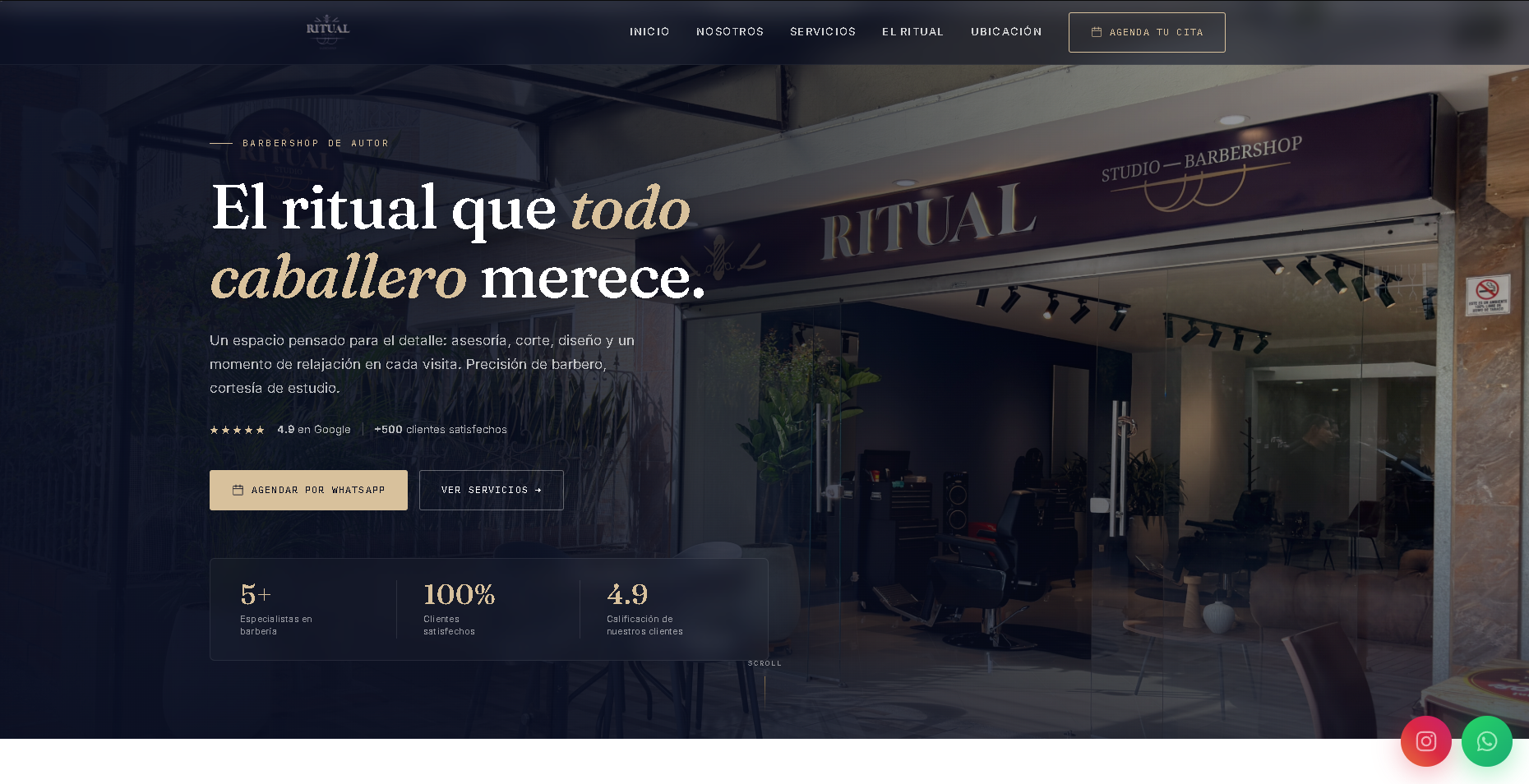 Vista previa de ritualstudiobarberia.com